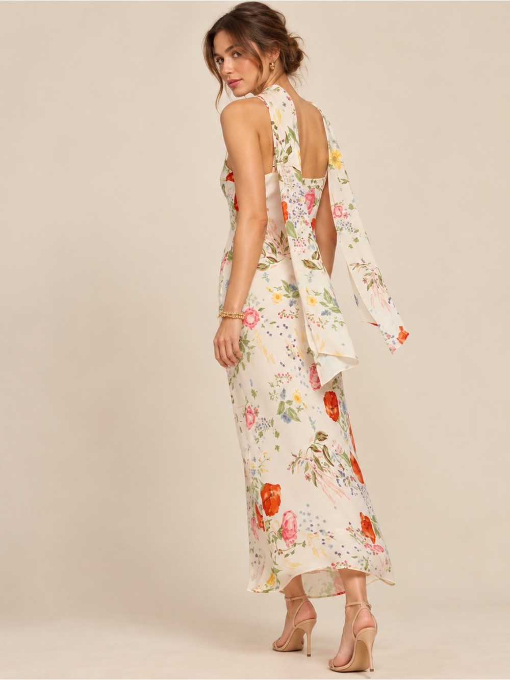 Reformation Jimmie Dress with Scarf